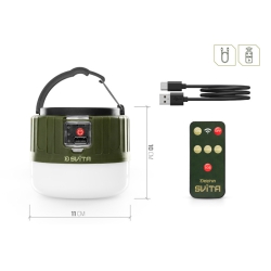 Lampa campingowa z pilotem Delphin SVITA 4W/3600mAh